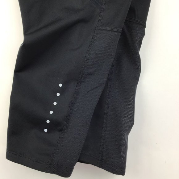 Nike Tech Capri womens leggings running XS black mesh pockets knee 3/4 mid rise - Picture 10 of 15